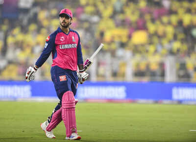 Nitish Rana in action for Rajasthan Royals during IPL