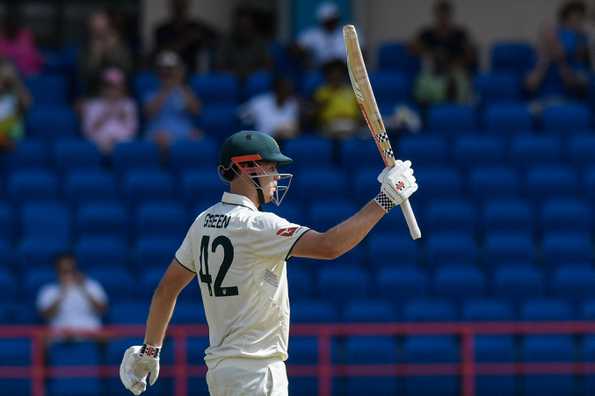 Cameron Green delivers a determined batting display at No. 3 in Grenada.